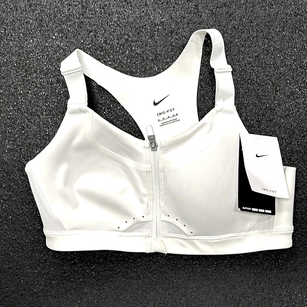 Nike Dry fit zip support bra size medium NEW